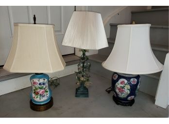 Lot Of 3 Decorative Lamps