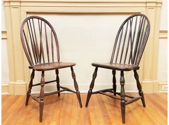 A Pair Of Early 19th Century Windsor Chairs