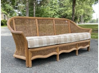 A Vintage Rattan Sofa