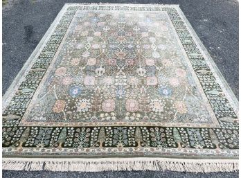 A Vintage Karastan 'Green Persian Garden' Wool Rug