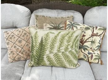 Leaf Motif Accent Pillows