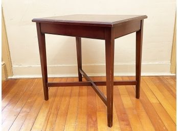 A Vintage Veneered Mahogany Side Table