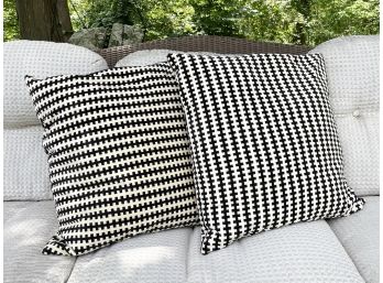 A Pair Of Modern Geometric Accent Pillows