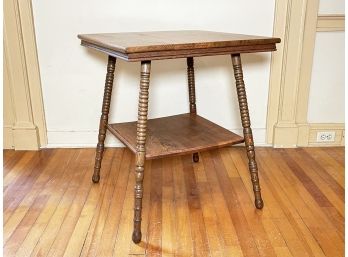 A 19th Century Turned Oak Occasional Table