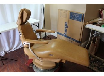 Vintage Leather DentalTattoo Power Chair- Great Condition - Works!!