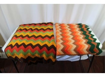 2 Handmade Afghan Throws