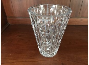 Heavy Crystal Glass Vase