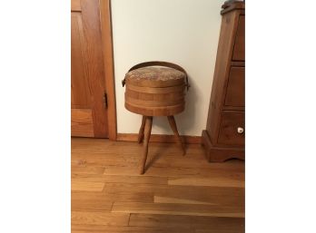 Vintage Sewing Basket With Notions