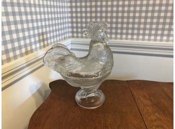 Two Piece Glass Rooster