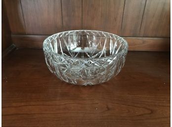 Crystal Pressed Glass Bowl