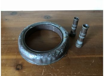 Antique Sprinkler Ring With Two Hose Nozzles