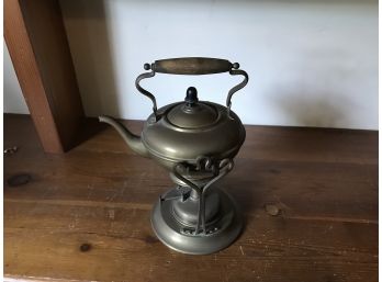 Antique Jos Heinrichs Teapot With Warmer Stand