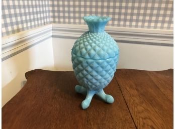 Portieux Vallerysthal Covered Pineapple ~ Blue Opaline