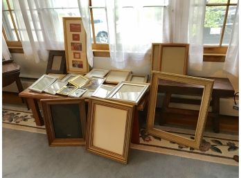 Large Picture Frame Lot ~ All Shapes & Sizes ~