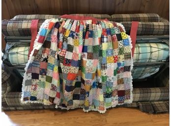 Vintage Handmade Quilted Apron