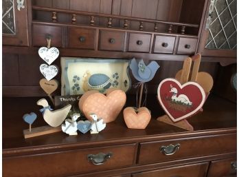 Nine Piece Handcrafted Wooden Lot