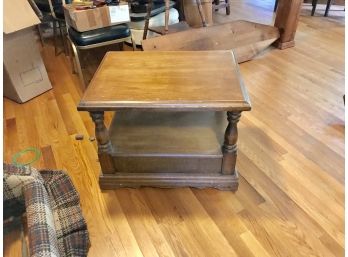 End Table - Single Drawer With Bottom Shelf