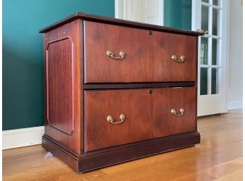 A Paneled Wood Double File Drawer 2 Of 2