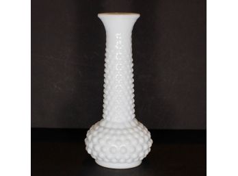 E.O. Brody Co. Milk Glass 7 1/2' Hobnail White Bud Vase