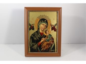 Framed Mary W/ Baby Jesus Picture