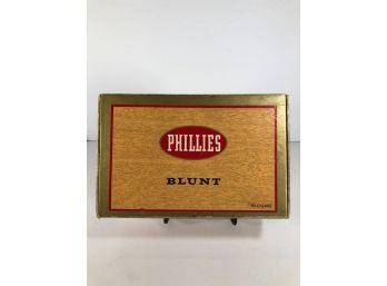 Vintage Phillies Blunt Cigar Box
