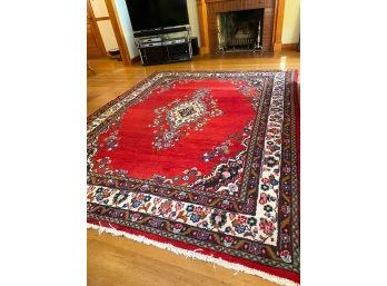 Large Hand Knotted Wool Rug (121' X 94')