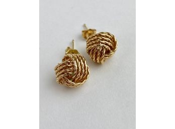 14K Knot Earrings