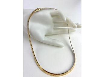 14K Gold Italian Choker