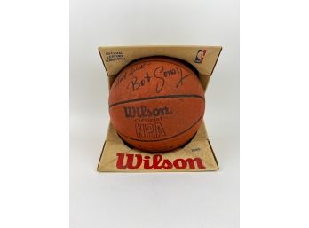 Bob Cousy Autographed Wilson Basketball