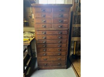 Antique Industrial Cabinet