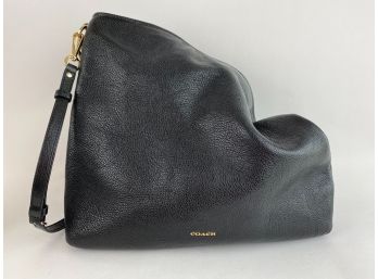 Coach Navy Pebbled Leather Bag