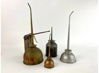 Assortment Of Vintage Oil Cans