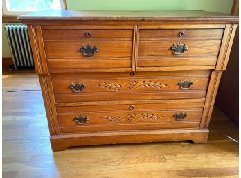 Antique Carved Front Dresser