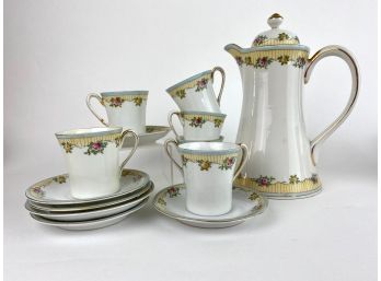 Nippon Hand Painted Demitasse Set