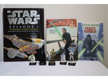 Star Wars Stamps And Book Lot