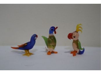 Glass Animal Birds Made In Germany (B)