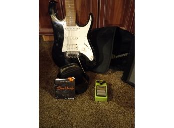 Ibanez Electric Guitar, Amp, Reverb Peddle N Strings