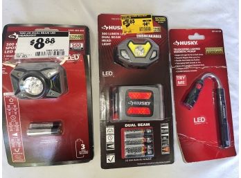 Three New Husky In Package LED Lamps - Headlamp And More