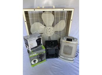 Two Small Space Heaters - Two Fans & An Air Hump.