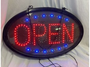 20' Oval Illuminated Retail OPEN / CLOSED Sign For Business