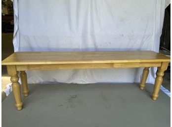 Well Built 5 Foot Light Solid Wood Sitting Bench