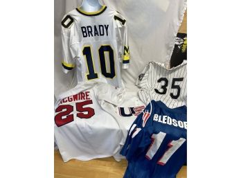 Five Classic Sports Jersey Brady McGwire USA Thomas Bledsoe  Size XL