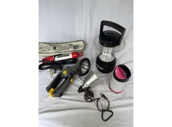 Lot Of Five Household And Camping Handheld Lights