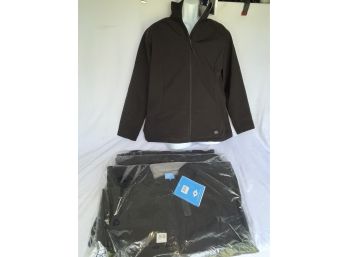 Lot Of Four Ladies Charles River MidWeight Black Outdoor Jackets Size Large New With Tags