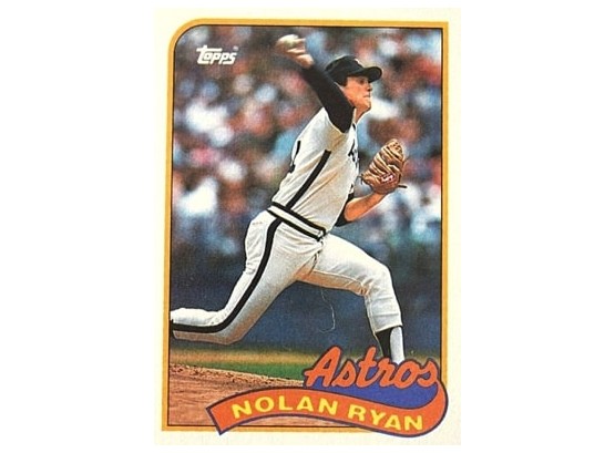 1989 Topps NOLAN RYAN Houston Astros Baseball Card #530