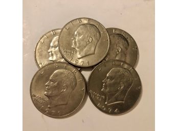 Eisenhower 'IKE' Dollars, 5 Coins