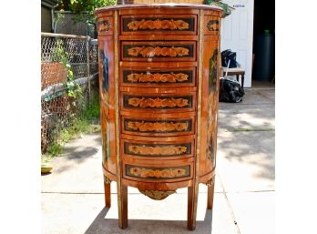 Antique Inlaid Mahogany French Lingerie Chest