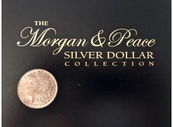 1921 Morgan Silver Dollar & Morgan & Peace Book Collection