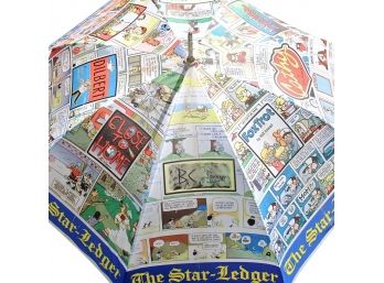 STAR LEDGER New Jersey Newspaper Comic Strip Golf Umbrella