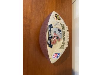 2004 SIGNED NEW ENGLAND PATRIOTS CHAMPIONSHIP SUPER BOWL BALL